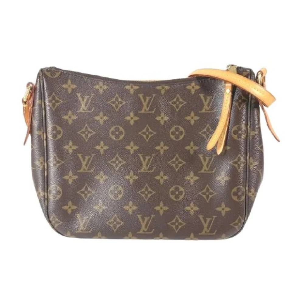 Louis Vuitton Vintage Pre-owned Monogram Pochette Skuldertaske - Vintage - Dame - Brun - ONE SIZE - Uld