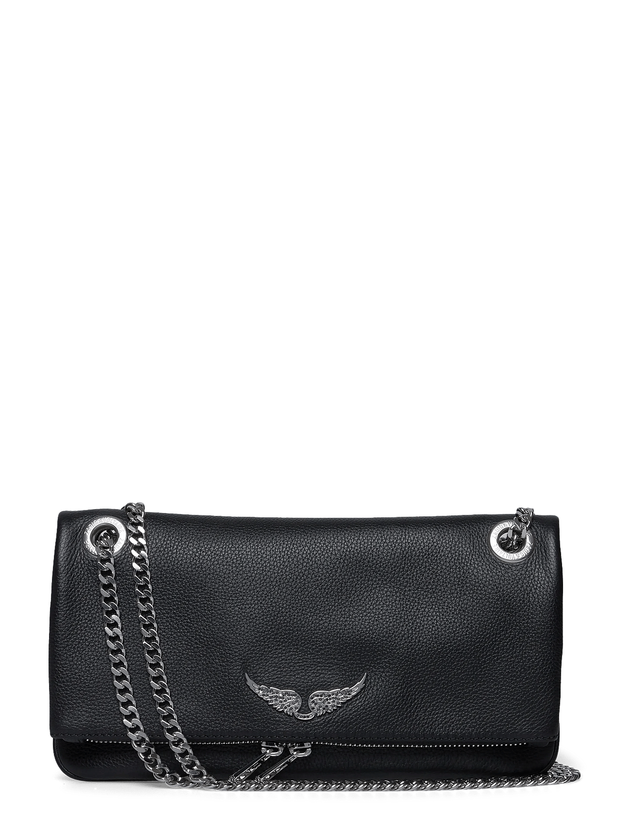 Zadig & Voltaire Rock Ii Grained Leather - Black - One Size