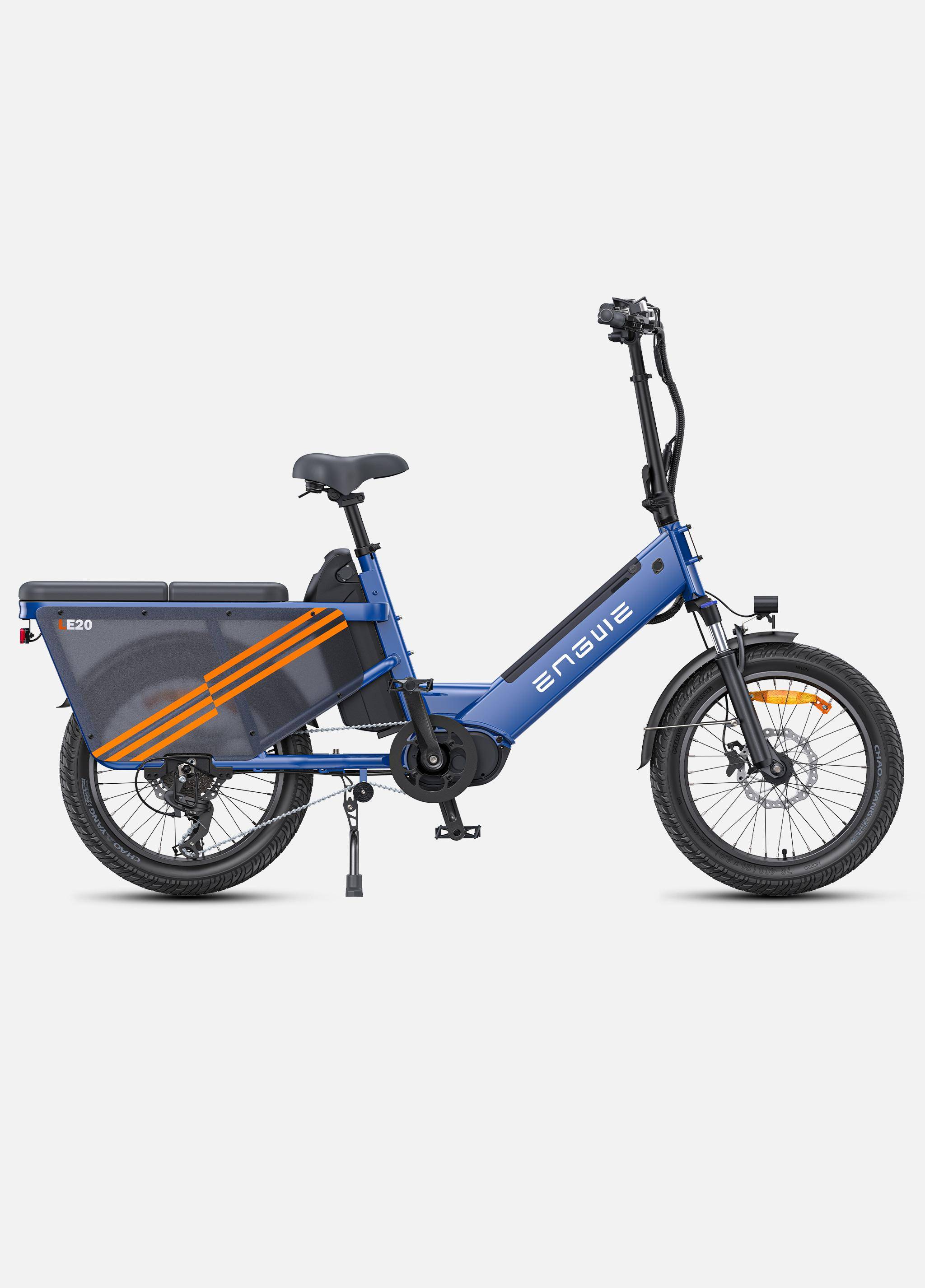 ENGWE LE20 Elcykel med dubbla batterier 250W Standardmotor 48V38.4AH Ultrastor kapacitet Dubbla batterier Idealisk för långdistans- stads- och förortscykling blå