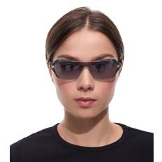 adidas Damen Sonnenbrille Strand-Brille mit rechteckigen Gläsern Filterkategorie 2 Urlaubs-Brille EW3512 Grau/Grün