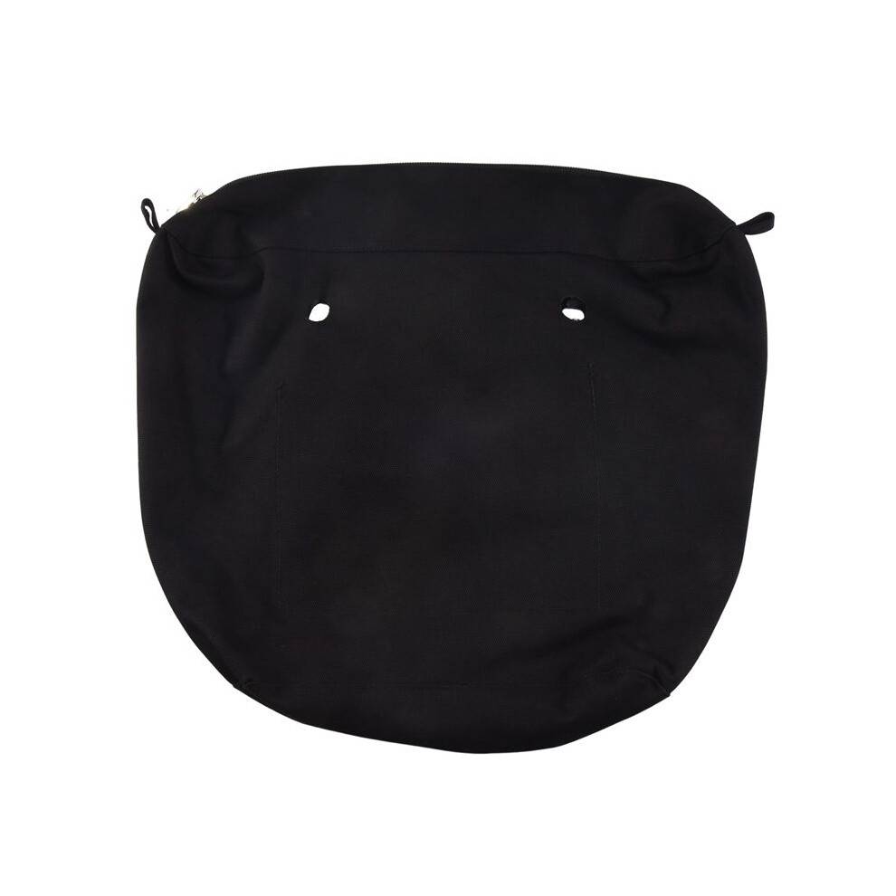 Waterproof Solid Canvas Insert Inner Lining Insert Zipper Pocket for Obag O Bag Handbag Bag Black