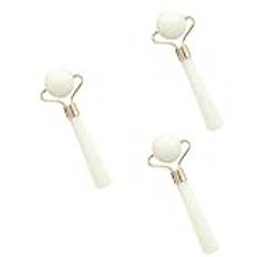 minkissy 3st Natural Jade Roller För Ansiktsmassageverktyg Hudvård Beauty Roller Link