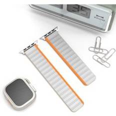 RYB Magnetic Watch Strap for iWatch Series 8 7 6 Magnetic Silicone Watch Band for Apple Watch Ultra 49mm