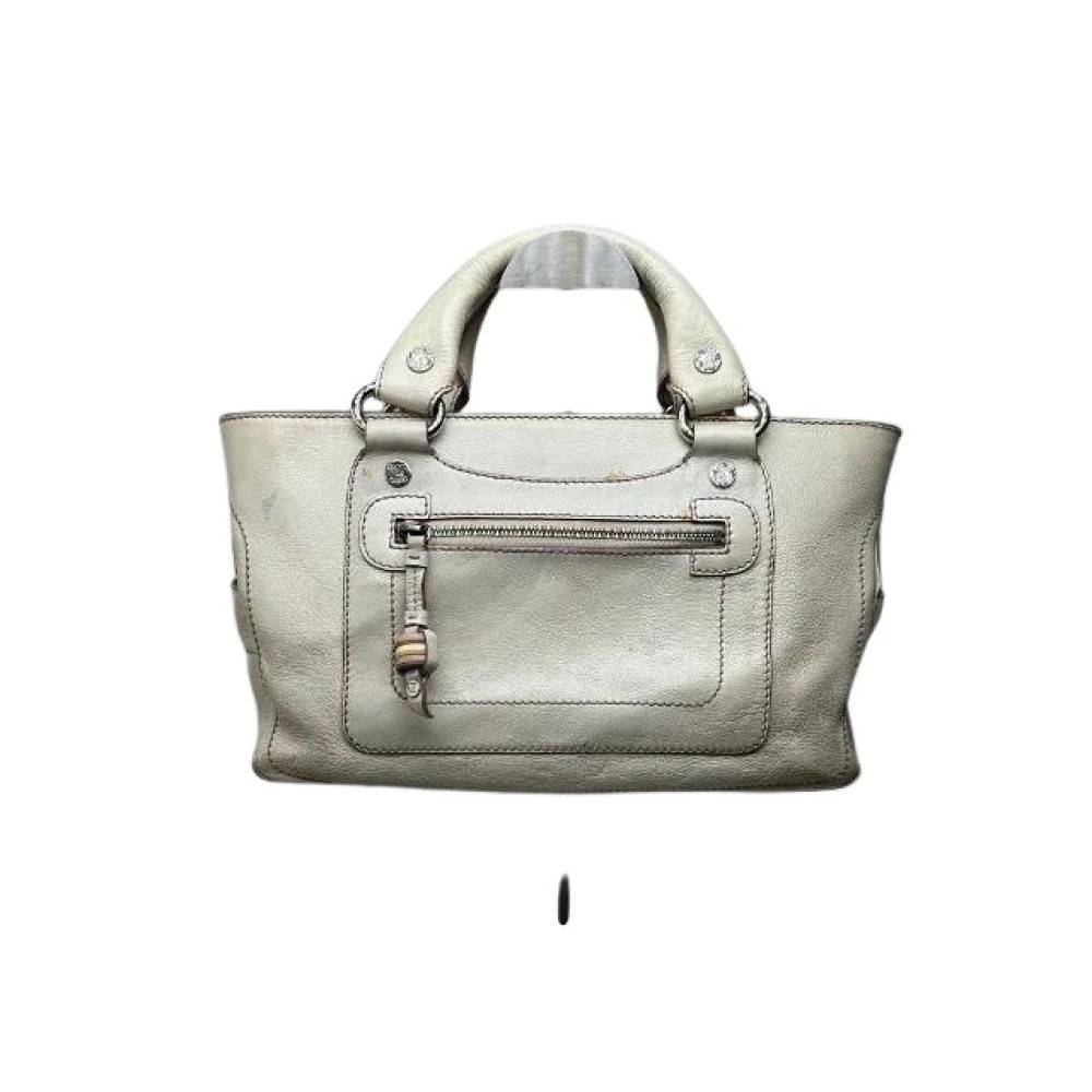 Celine Vintage Pre-owned Vintage Læder Håndtaske - Vintage - Dame - Hvid - ONE SIZE - Læder