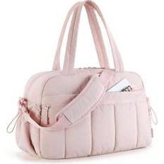 Fashion New Waterproof Travel Duffle Bag Gym Bag Bärbar Weekendväska För Kvinnor - Rosa