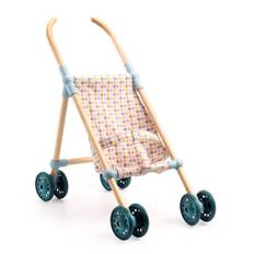 Djeco - Pussel - Wooden Doll Stroller Little Cubes - 44 Cm