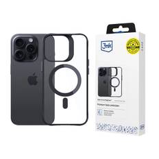 3mk Satin Armor MagCase med MagSafe til iPhone 13 Pro - Klar med sort ramme