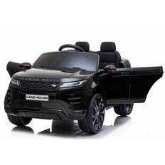 Range Rover Evoque Elbil til børn Sort m/Lithium + 4xMotor + Gummihjul
