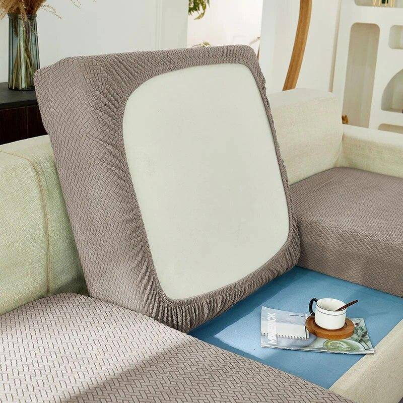 Jacquard Soffa Sits Kuddfodral Tjockt Sofffodral Soffa Slipcover Stretch Sofföverdrag Husdjur Barn Möbelskydd För Hem