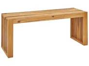 Trädgårdsbänk BELLANO 105 cm Akaciaträ Brun_994730