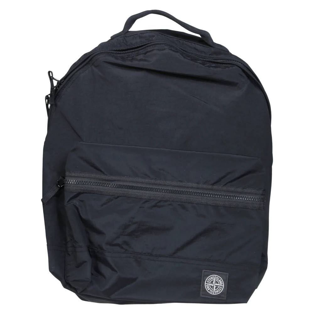 Stone Island Nylon Rygsæk - Tasker - Herre - Sort - ONE SIZE - Nylon