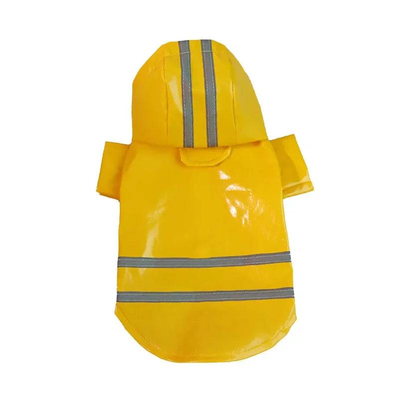 Reflective Waterproof Dog Raincoat | Windproof Cape Poncho for Small Dogs & Cats - Yellow / S (S)