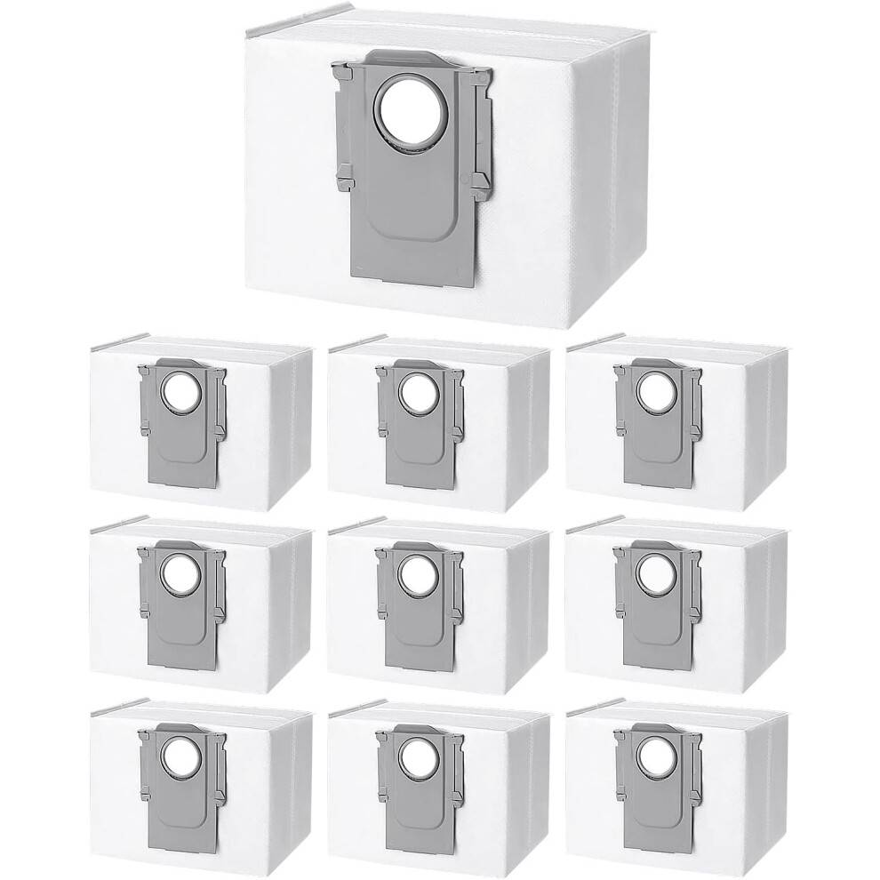10 støvsugerposer tilbehør kompatibel med Roborock S8+/S8 Pro Ultra/S7 MaxV Ultra/S7 Pro Ultra/Q7+/Q7 Max+/Q5+/T8 støvsugersuger