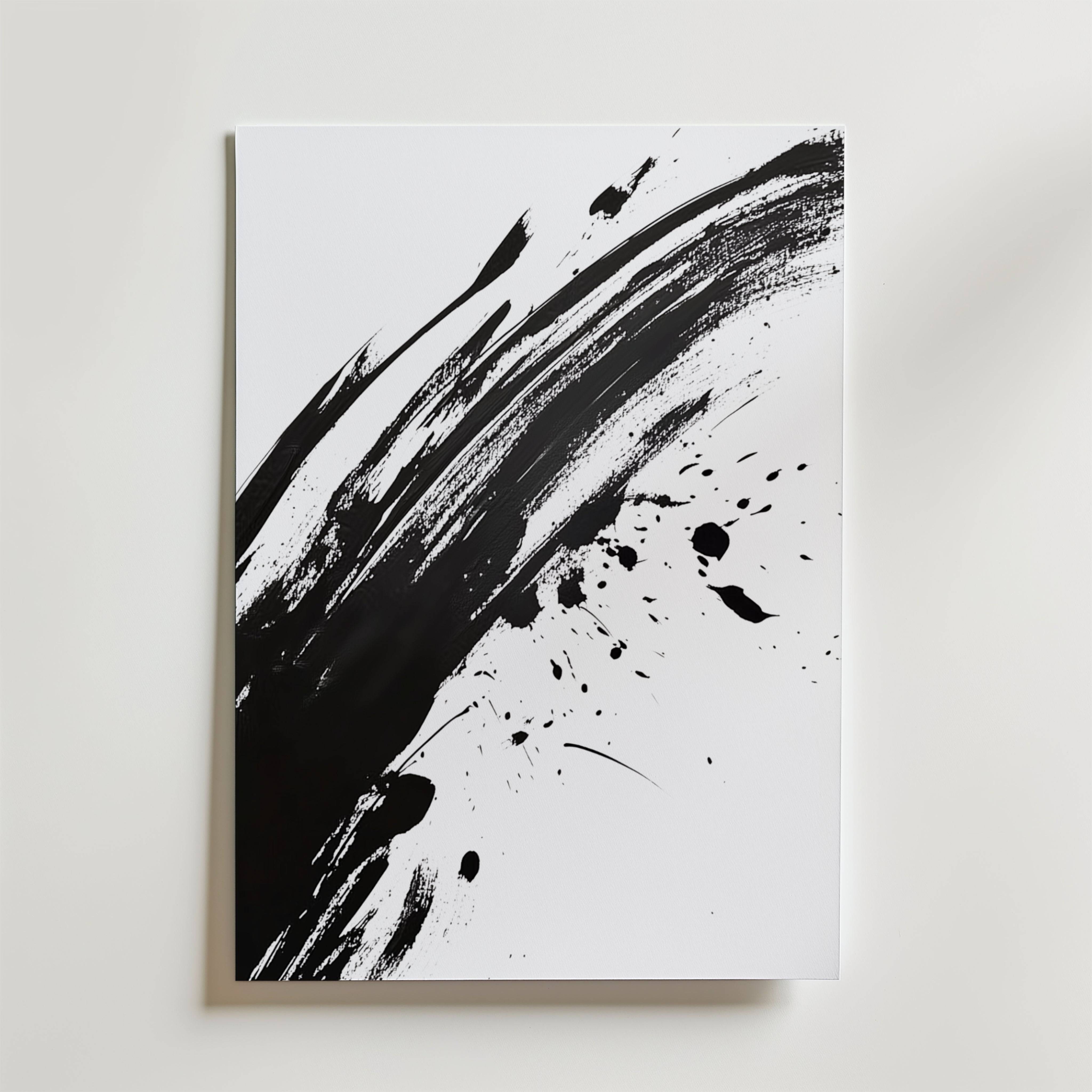 Noir Motion Poster - Premium Canvas 50x70 cm