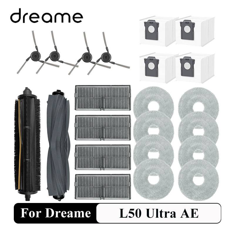 For Dreame L50 Ultra AE, Mova P70 Pro Ultra Vacuum Cleaner Roller Brush Side Brush Filter Mop Cloths Dust Bag Accessories