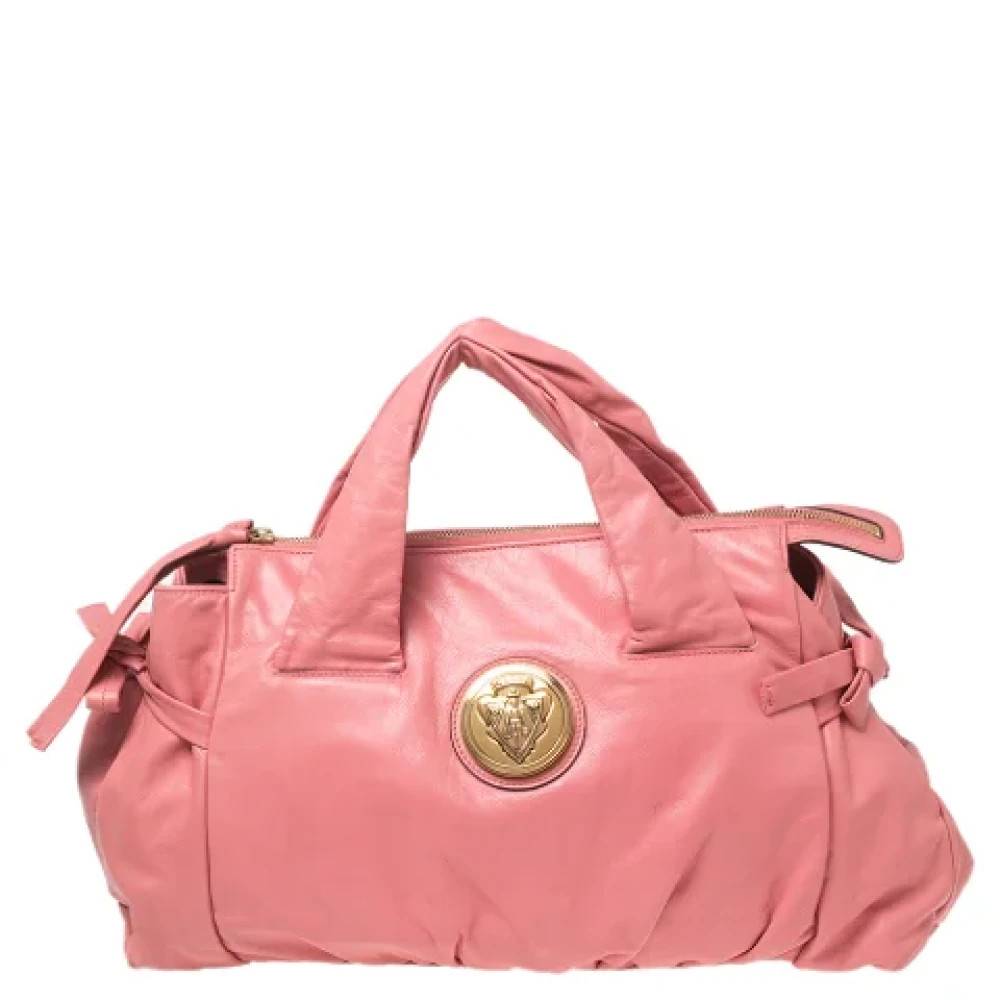 Gucci Vintage Pre-owned Laeder gucci-tasker - Vintage - Dame - Lyserød - ONE SIZE - Nylon