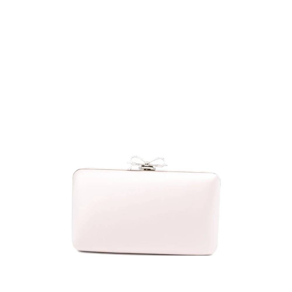Self Portrait Satin Clutch Taske - Tasker - Dame - Lyserød - ONE SIZE - Satin
