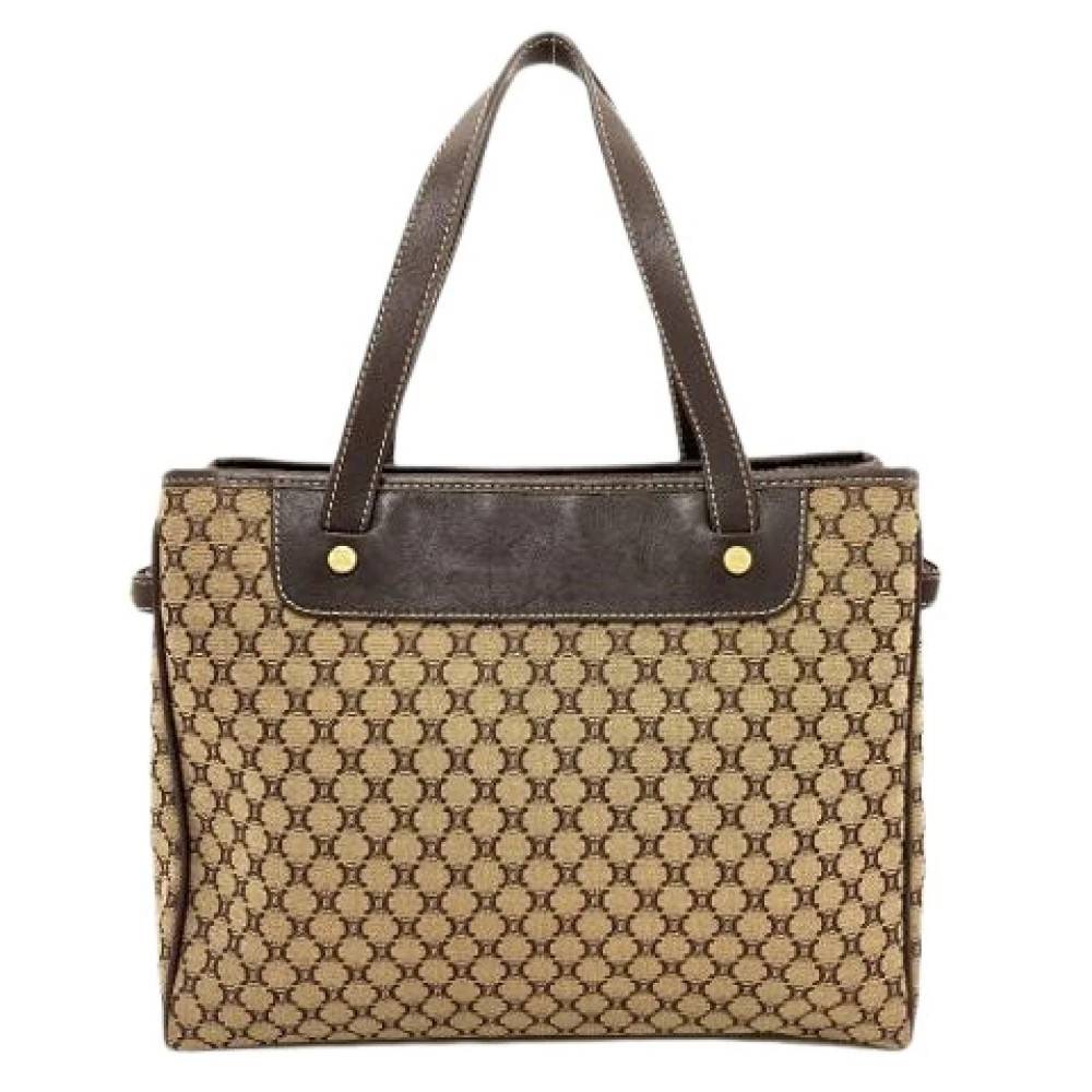 Celine Vintage Pre-owned Vintage Canvas Handbag - Vintage - Dame - Brun - ONE SIZE -