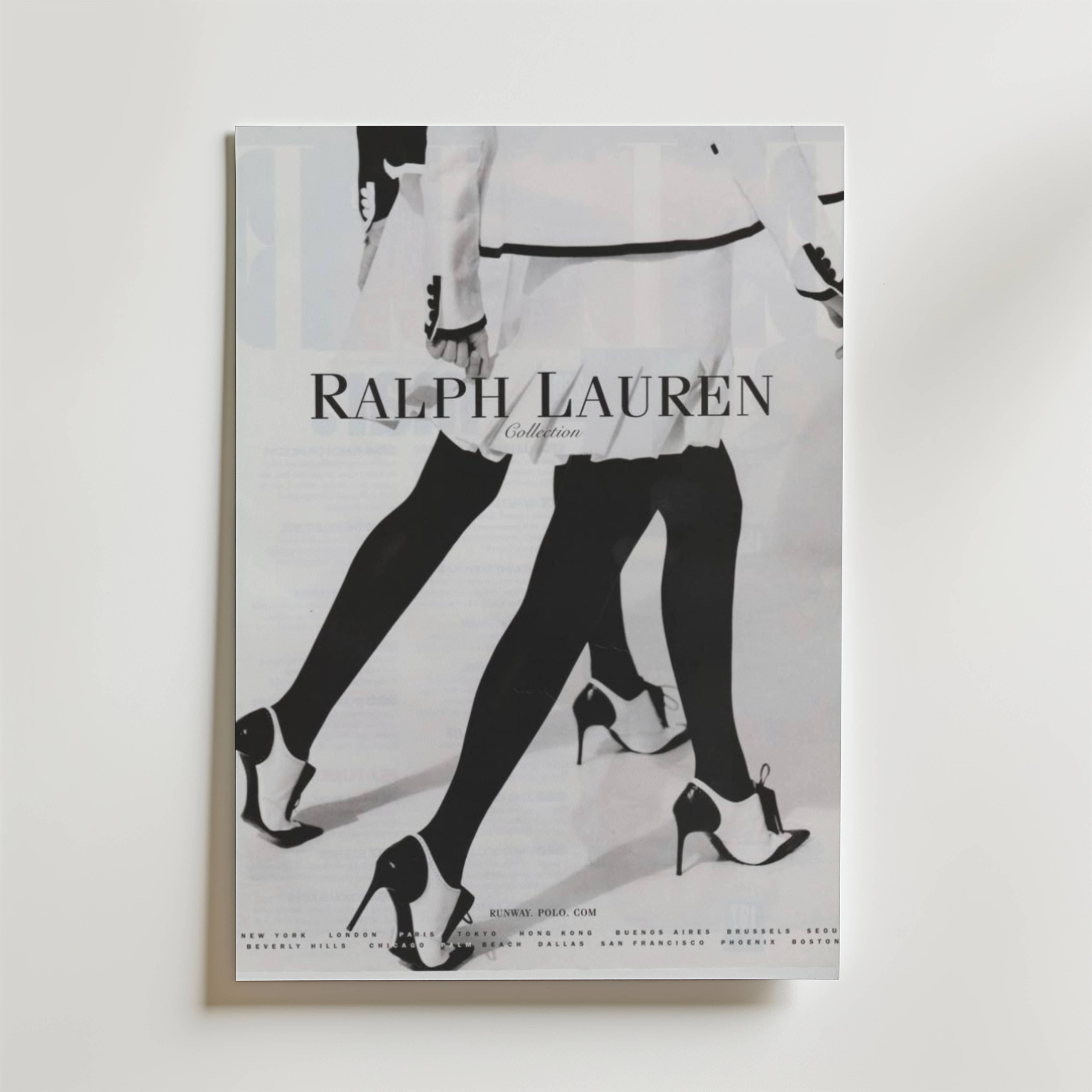 Ralph Lauren Runway Elegance Poster - Premium Canvas 21x30 cm
