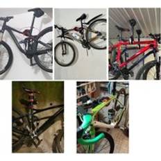 Deluxe cykel väggmonteringsställ reparationsställ klämbesparande displayhängare