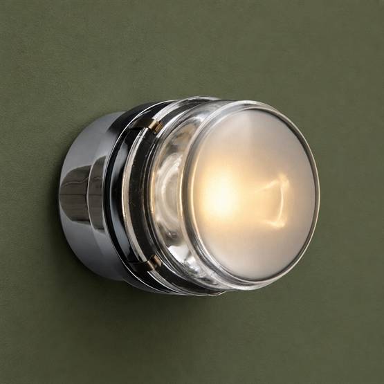 Fresnel væglampe / loftlampe LED, forkromet