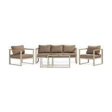 deNoord Aspvik Soffgrupp 5-sits - Grå / Beigea dynor Loungegrupp & Loungeset Beige