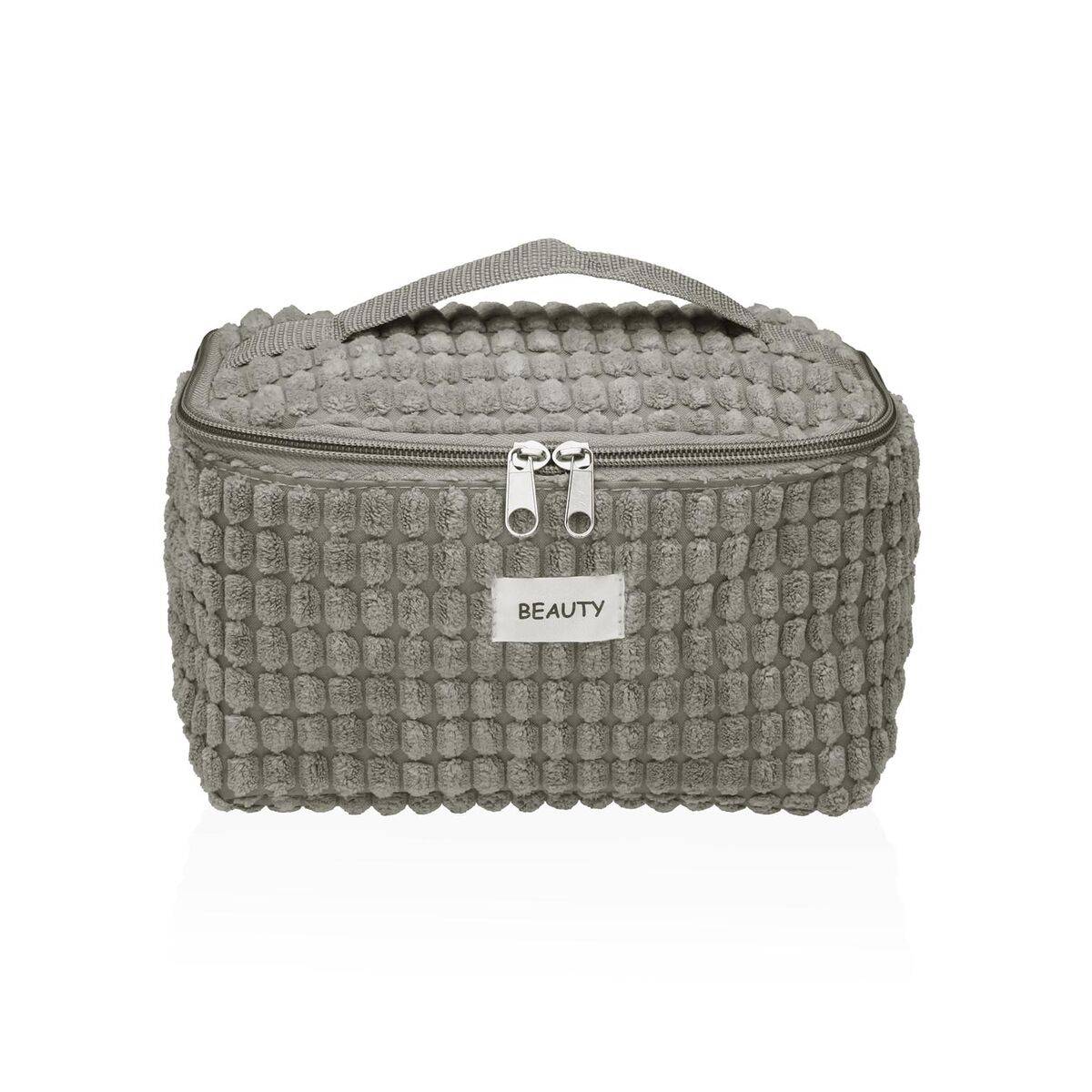 Rejsetoilettaske Versa Corduroy Blå Polyester Tekstil 12 x 12 x 20 cm