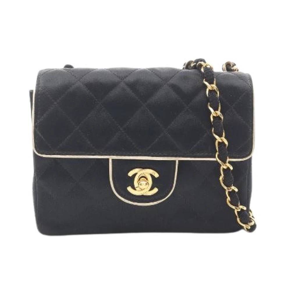 Chanel Vintage - Pre-owned Mini Matelasse Fabric Leather Shoulder Bag Vintage - Dam - ONE Size - Läder