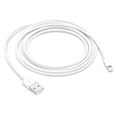 IPhone laddarkabel 1 m, Lightning-kabel, dataöverföring och datasynk USB-kabel kompatibel med 11 Pro/XS Max/XR/X/8/7/6s/6 Plus/SE, iPad, iPod - vit