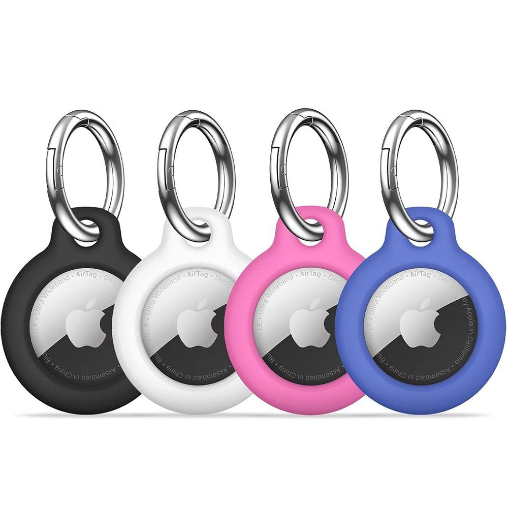 Eayburst Airtag Holder Anti-Scratch Air Tag Key Chain Accessories for Apple Air Tag GPS Item Finder Tracker Air Tags Case