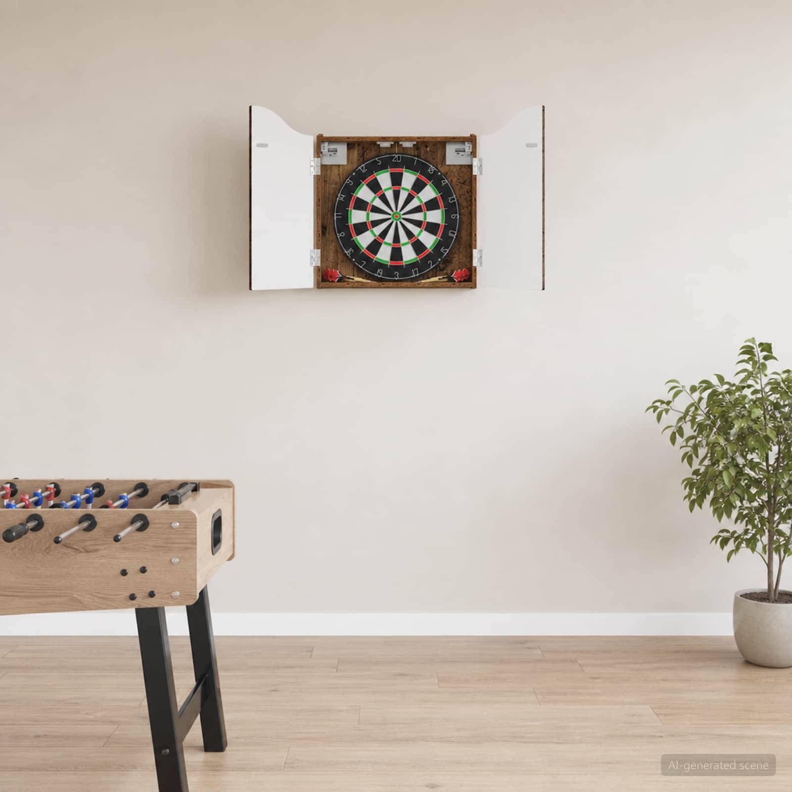 Dartboard Skab Egetræ 56 x 12 x 63 cm Konstrueret træ