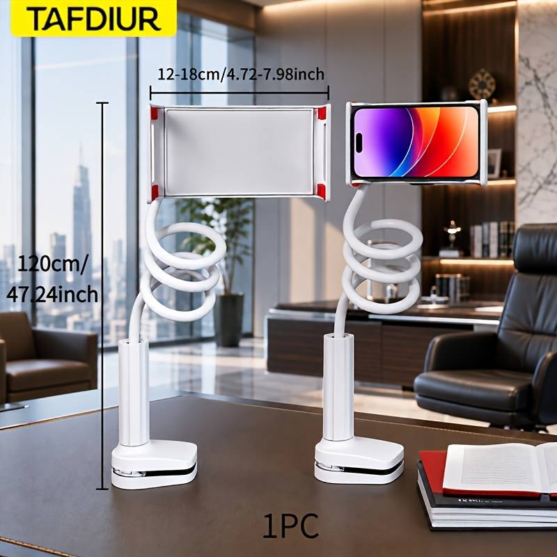 360-degree Rotating Tablet Stand With Spiral Base, Lazy Phone And Tablet Holder, Bedside Stand, Stable And Non-shaking, Anti-fall