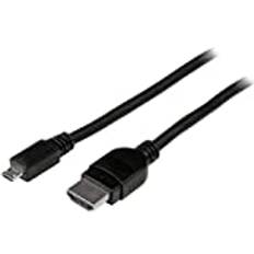 StarTech.com 3 m passiv mikro-USB till HDMI MHL-kabel - Micro USB hane till HDMI hane MHL-kabel - 1080p video 7.1 kanal digitalt ljud (MHDPMM3M)