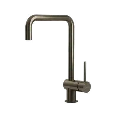 LAVABO Kubus 030 Square Køkkenarmatur m/U-tud i bruneret natur messing