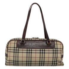 Burberry Vintage Burberry Boston Bag Stl. - Burberry Vintage Från Magasin - Beige (W 38cm x H 19cm x D 9cm)