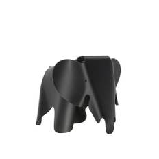 Vitra - Eames Elephant Outdoor, Deep Black, Dyed-through polypropylene, matt finish - Stole til børn - Charles & Ray Eames - Sort - Plast