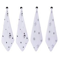 Muslin Mini Dog/Star – White/White