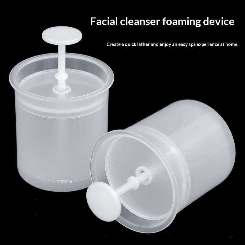 1PCS 10*6cm Plastic Portable Bubble Foam Maker Simple Plastic Facial Cleansing Tool for Daily Morning Evening Skincare Routine