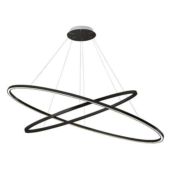 Ellisse Double Pendel Sort/ Hvid 2700K.