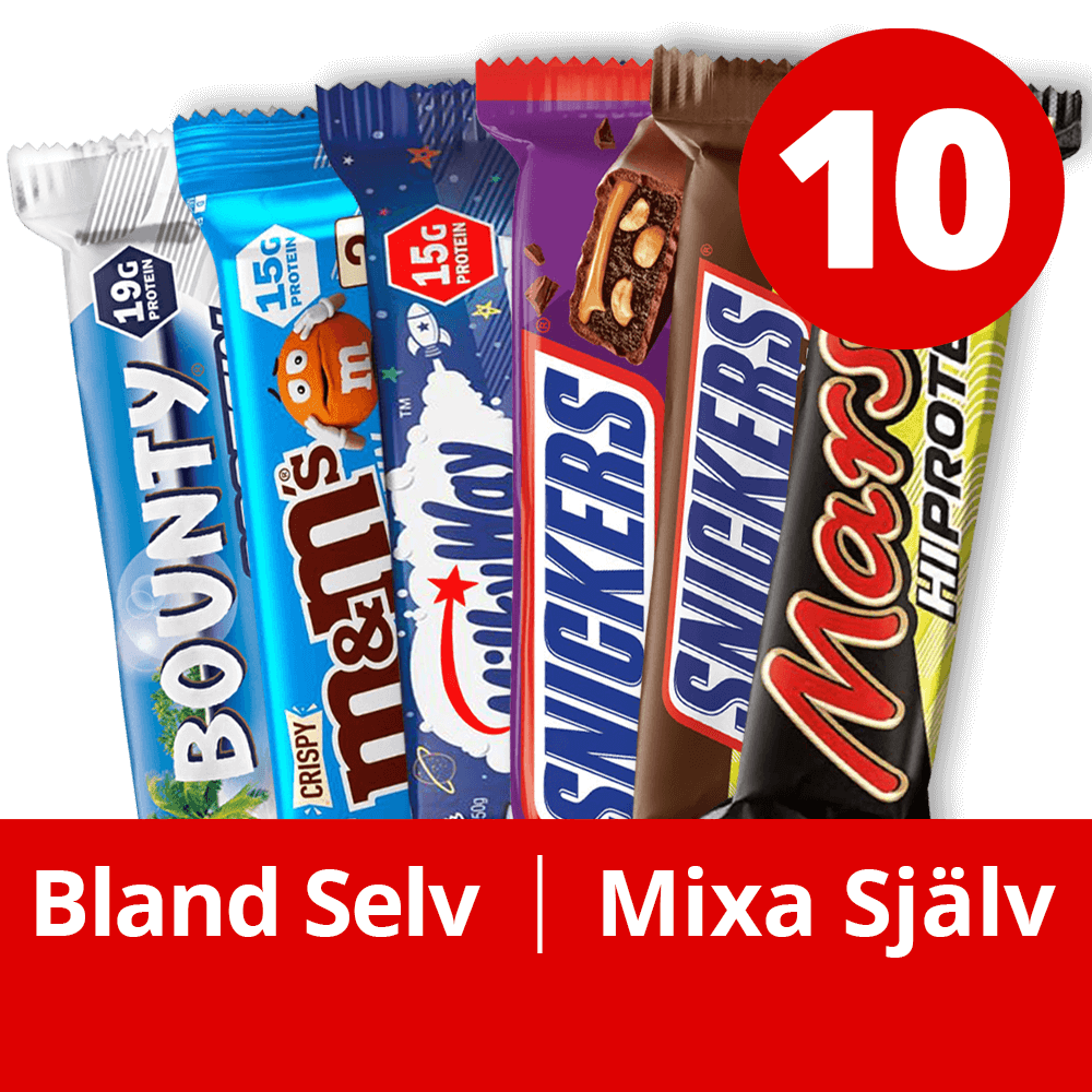 Mars Protein Mars M&M's Snickers Bounty Mixed Box - 10 bars - Proteinbar