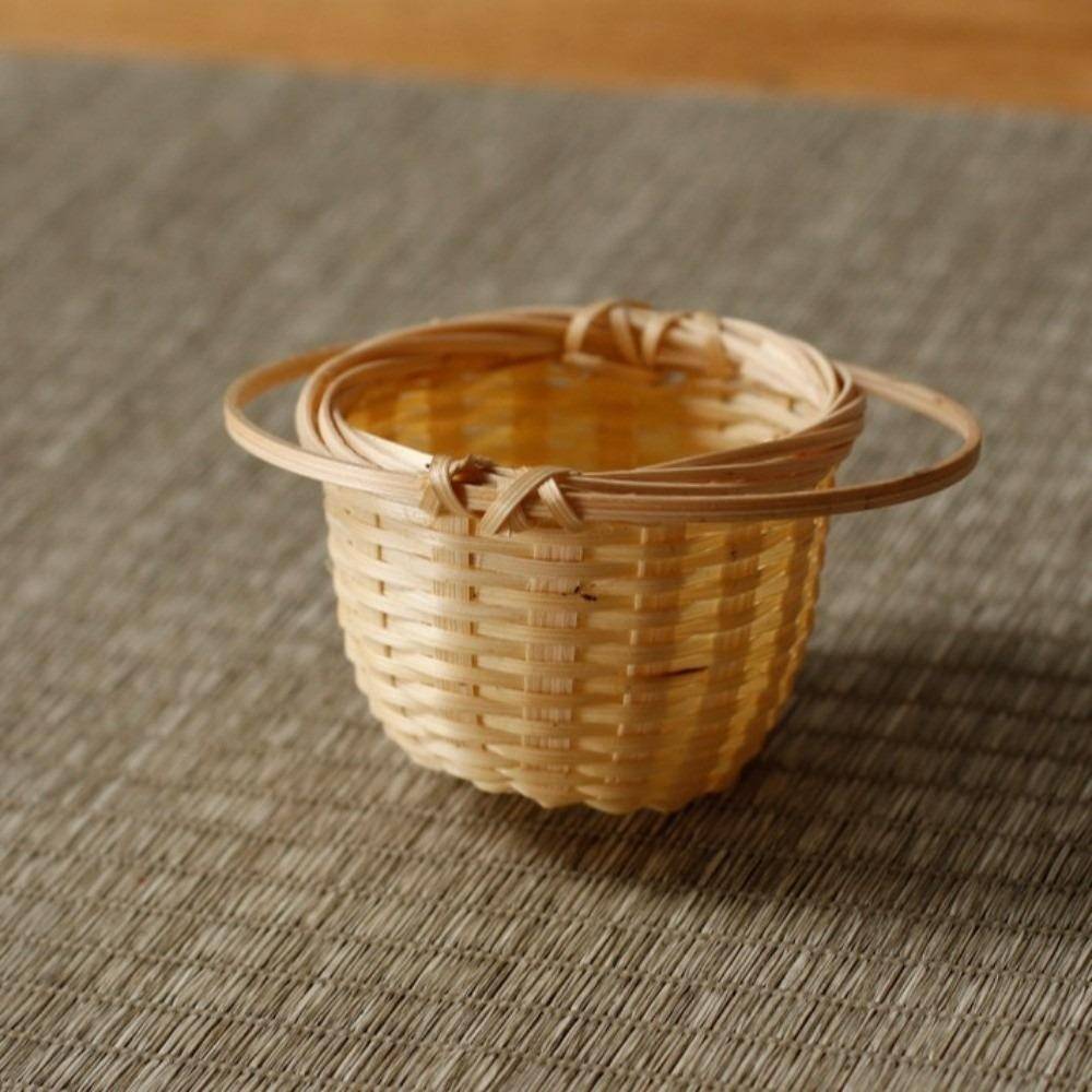 Handgjord tesil Traditionell japansk stil Te-sil Praktisk Inte lätt att deformera Bambu Rörfläta Tesked Te-rum