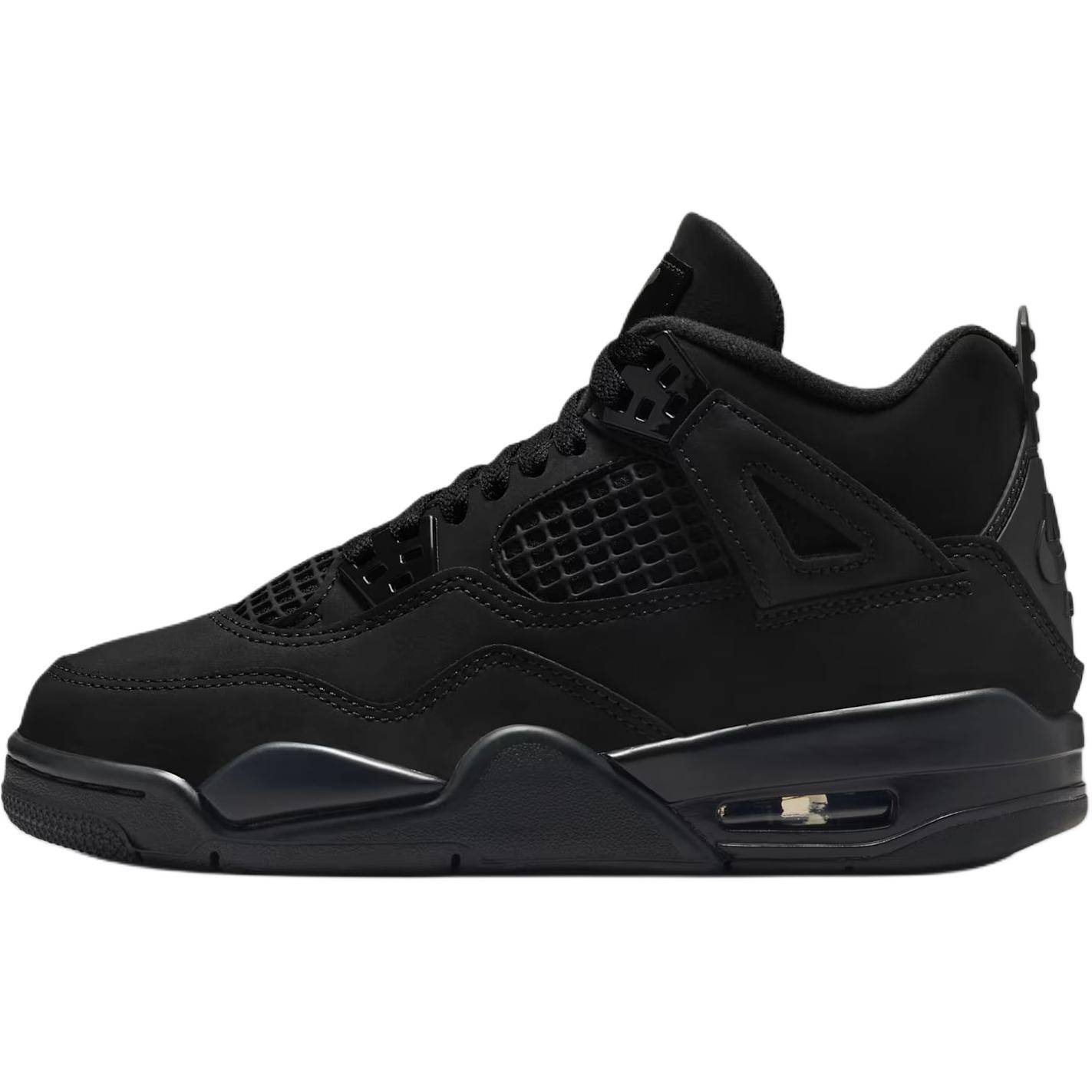 Air Jordan 4 Retro GS Black Cat 2025 Barnsneakers Ljusgrafit IB4171-010 cm