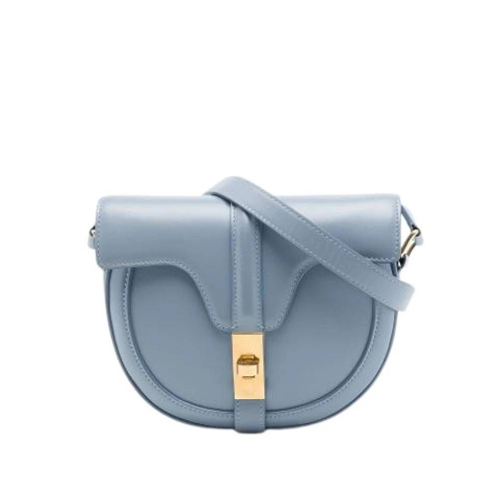 Celine Vintage Pre-owned Besace 16 Crossbody Taske - Vintage - Dame - Blå - ONE SIZE - Læder