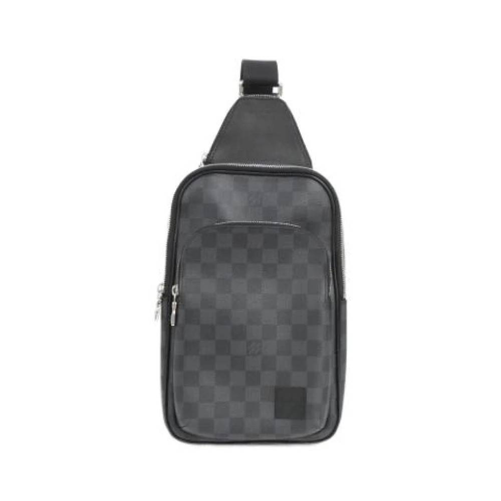 Louis Vuitton Vintage Pre-owned Skuldertaske - Vintage - Herre - Grå - ONE SIZE - Uld