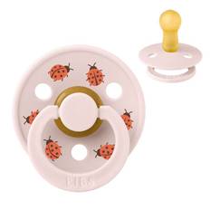 Bibs Rund Colour Napp - strl. 2 - naturgummi - Studio - Nyckelpiga - Blomblad