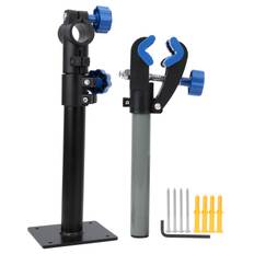 Bike Repair Stand Wall Mount Rack Bicycle Height Adjustable Clamp Maintenance Workstand