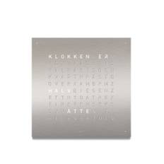 Qlocktwo - Qlocktwo Classic Stainless Steel Brushed, NO - Ure - Biegert & Funk - Sølv