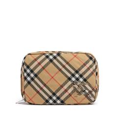 Essential Check Tech Pouch - Sand - 01