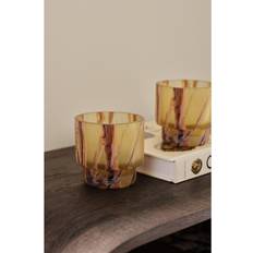 Ellos Home - Lanterne Leona højde 8 cm 2-pak - Gul