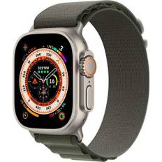 Apple Watch Ultra 2 (2023) | GPS + Cellular | silver | Alpine Loop grön S/M